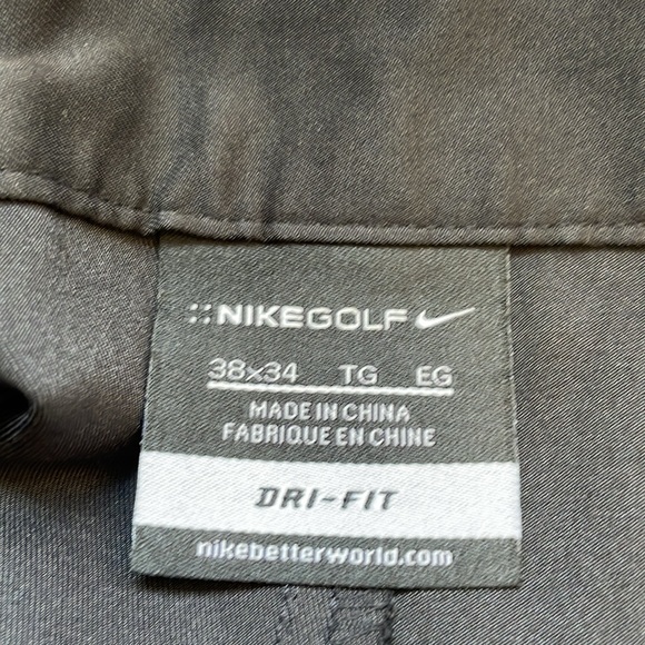 Men’s black Nike golf dri-fit size 38X 34 - Picture 6 of 7